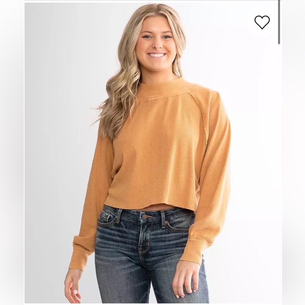 We The Free Fun Times Crop Top Color Golden Nugget Size XS